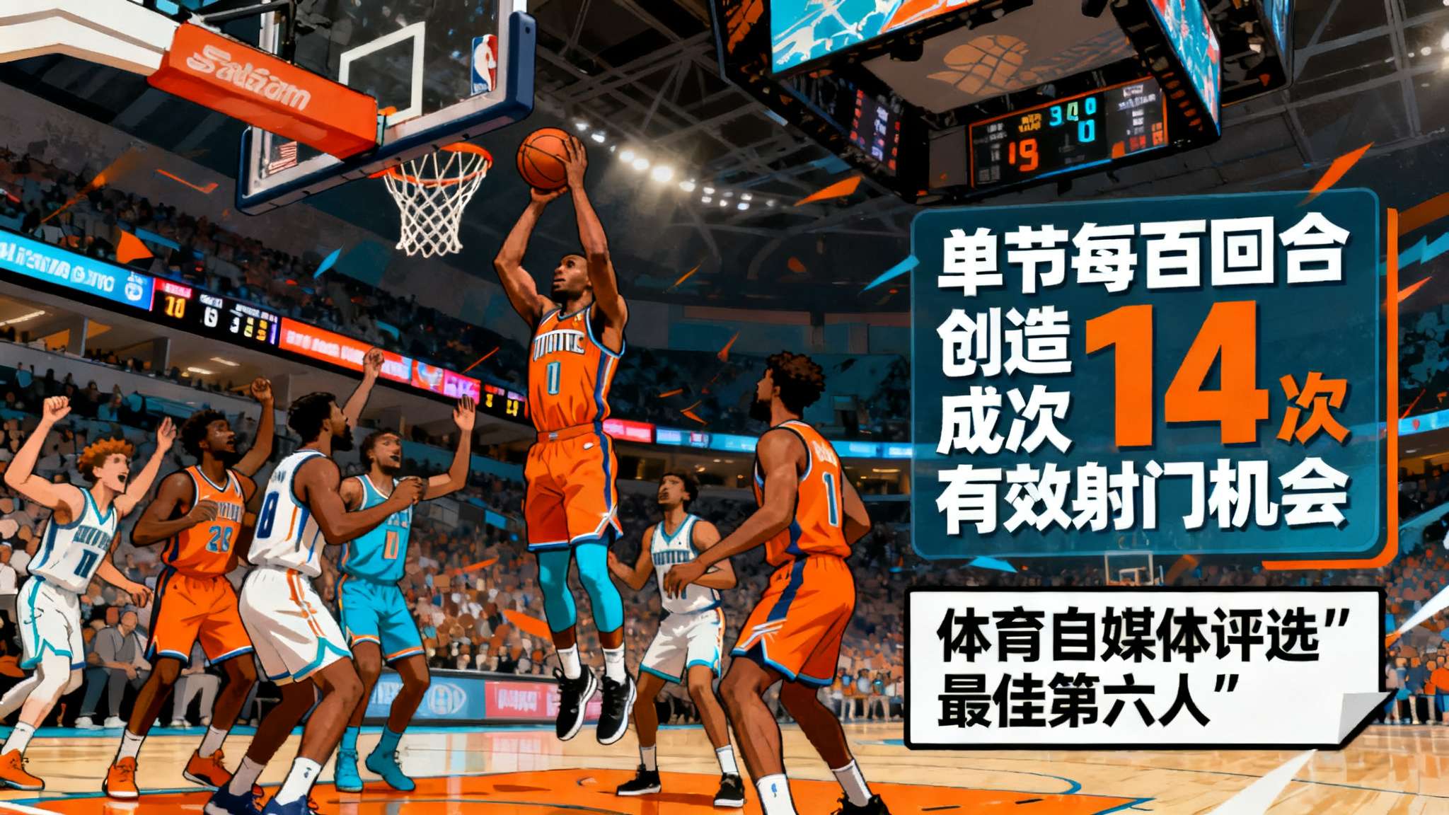 对飚！沃克弧顶三分再中，快船步行者开局三分合计10中7